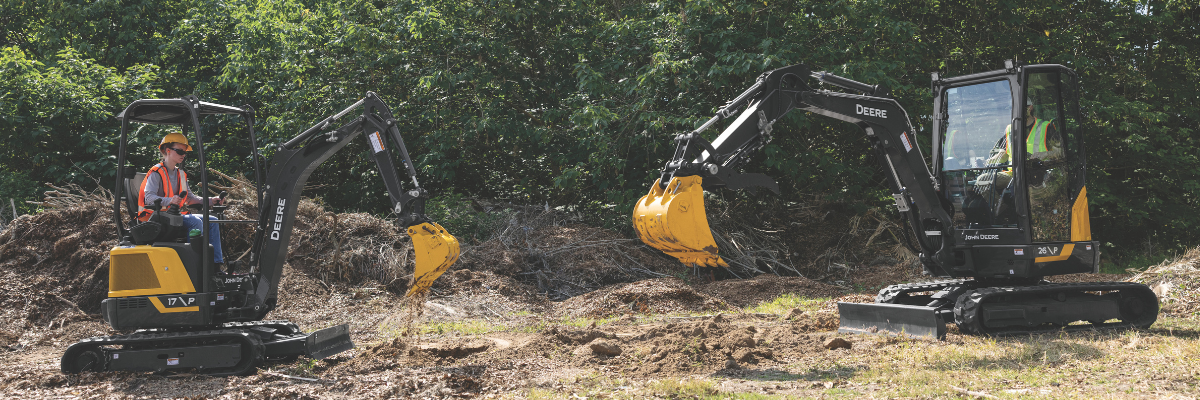 Big Upgrades to the John Deere 17P and 26P Compact Excavators