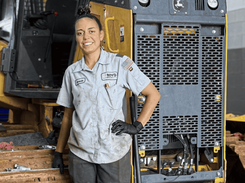 CL Boyd technician Amanda