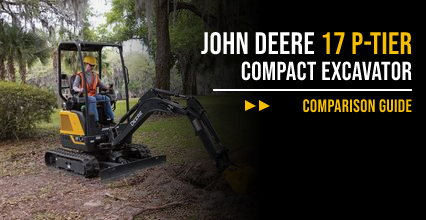 John Deere 17 P-Tier Comparison Guide: vs. Kubota U17-5, Cat 301.7 CR and Hitachi ZX17U-5N