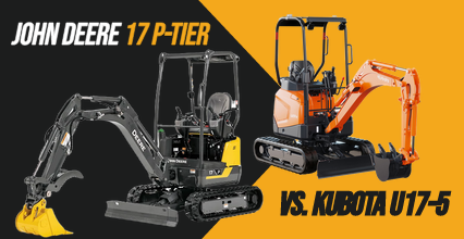John Deere 17 P-Tier vs. Kubota U17-5: Head to Head Comparison