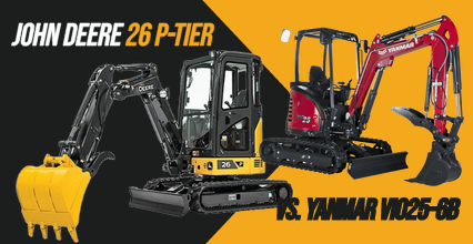 John Deere 26 P-Tier vs. Yanmar ViO25-6B: Head to Head Comparison
